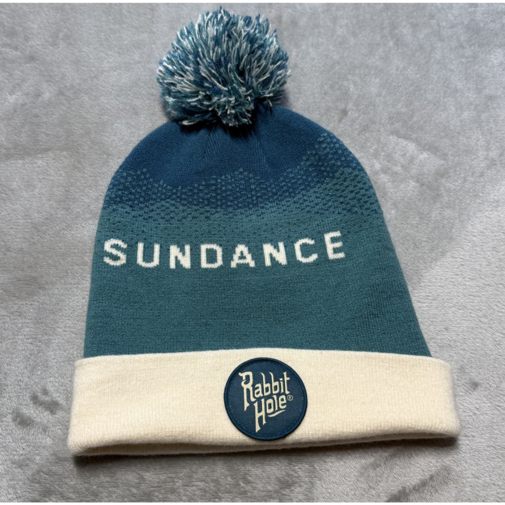 RABBIT HOLE Sundance Film Festival Pom Beanie Knit Hat Cap Unisex Park City